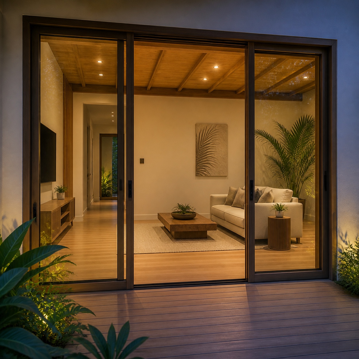 Atlas garden sunroom sliding door angle 02